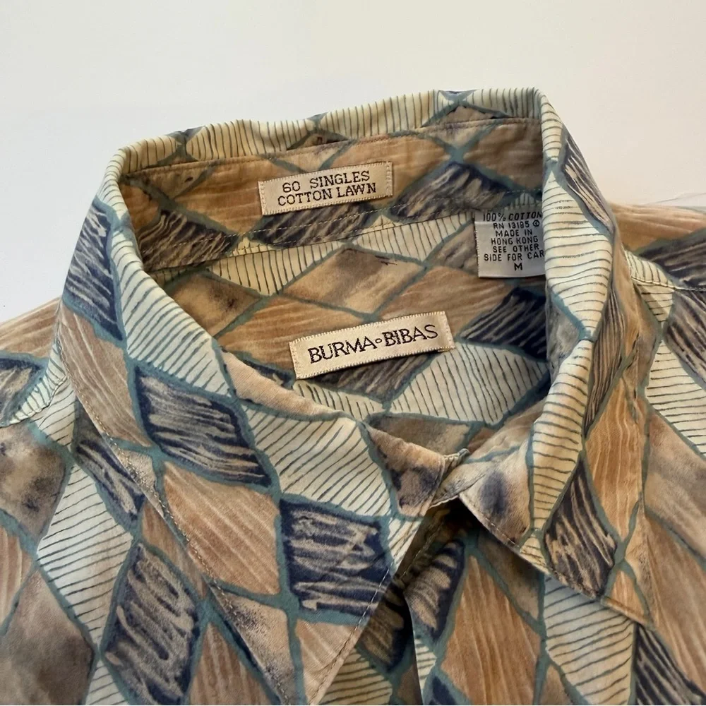Men’s Burma Bibas Geometric Shirt Size Medium​ - Picture 3 of 7